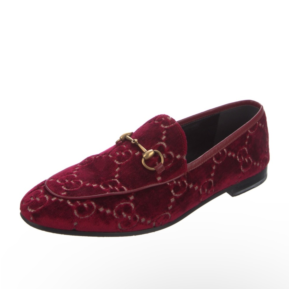Gucci GG velvet loafers size 38 with box and shoe bags - Picture 3 of 11